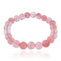 Браслет из натурального камня Арбузный кварц, 8мм BJBS-222