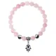 Браслет Хамса (от сглаза и зла), Розовый кварц 8мм BSP1-03-3006