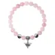 Браслет Глаз (от сглаза и порчи), Розовый кварц 8мм BSP1-03-3009