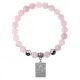 Браслет Таро - Солнце, Розовый кварц 8мм BSP1-03-3022