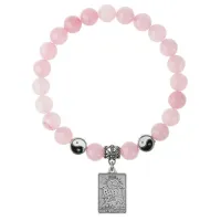 Браслет Таро - Луна, Розовый кварц 8мм BSP1-03-3023