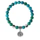 Браслет Глаз (от сглаза и порчи), Хризоколла 8мм BSP1-04-3007