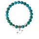 Браслет Сердце (любовь), Хризоколла 8мм BSP1-04-3011