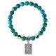 Браслет Таро - Мир, Хризоколла 8мм BSP1-04-3019