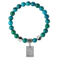 Браслет Таро - Луна, Хризоколла 8мм BSP1-04-3023