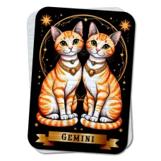Карта-амулет Zodiac Cats - Близнецы YAN741