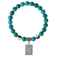 Браслет Таро - Любовники, Хризоколла 8мм BSP1-04-3024