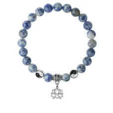 Браслет Лотос (гармония и развитие), Содалит 8мм BSP1-05-3005