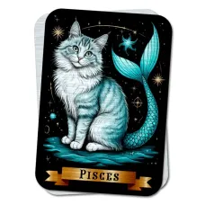 Карта-амулет Zodiac Cats - Рыбы YAN750