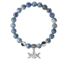 Браслет Знак Богини (магическая защита), Содалит 8мм BSP1-05-3008