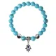 Браслет Хамса (от сглаза и зла), Бирюза 8мм BSP1-06-3006