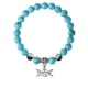 Браслет Знак Богини (магическая защита), Бирюза 8мм BSP1-06-3008