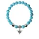 Браслет Глаз (от сглаза и порчи), Бирюза 8мм BSP1-06-3009
