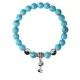 Браслет Кошка (гармония, покой, уют), Бирюза 8мм BSP1-06-3010
