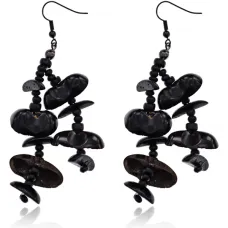 Серьги Этно с бисером UD142