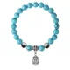 Браслет Фараон (благополучие, процветание), Бирюза 8мм BSP1-06-3015