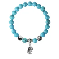Браслет Пи Яо (богатство и защита), Бирюза 8мм BSP1-06-3016
