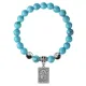 Браслет Таро - Мир, Бирюза 8мм BSP1-06-3019