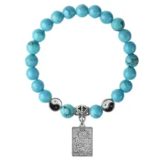 Браслет Таро - Луна, Бирюза 8мм BSP1-06-3023