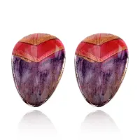 Серьги Скарабей, цвет фиолетовый UD144