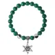 Браслет Глаз (от сглаза и порчи), Малахит 8мм BSP1-10-3002