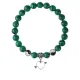 Браслет Сердце (любовь), Малахит 8мм BSP1-10-3011