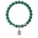 Браслет Фараон (благополучие, процветание), Малахит 8мм BSP1-10-3015