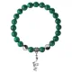 Браслет Змея (мудрость, здоровье, долголетие), Малахит 8мм BSP1-10-3017