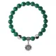 Браслет Глаз (от сглаза и порчи), Малахит 8мм BSP1-10-3018