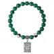 Браслет Таро - Колесо Фортуны, Малахит 8мм BSP1-10-3020