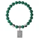 Браслет Таро - Любовники, Малахит 8мм BSP1-10-3024