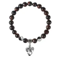 Браслет Дракон (удача, могущество, успех), Бычий глаз 8мм BSP1-11-3001