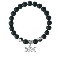 Браслет Знак Богини (магическая защита), Шунгит 8мм BSP1-14-3008