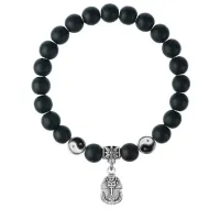 Браслет Фараон (благополучие, процветание), Шунгит 8мм BSP1-14-3015