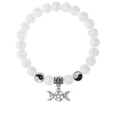 Браслет Знак Богини (магическая защита), Сахарный кварц 8мм BSP1-18-3008