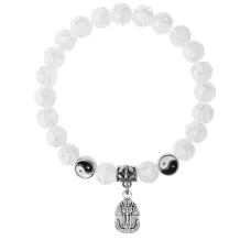 Браслет Фараон (благополучие, процветание), Сахарный кварц 8мм BSP1-18-3015