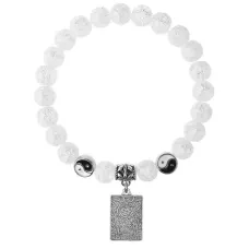 Браслет Таро - Любовники, Сахарный кварц 8мм BSP1-18-3024