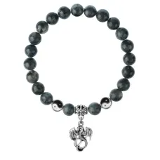 Браслет Дракон (удача, могущество, успех), Лабрадор 8мм BSP1-19-3001