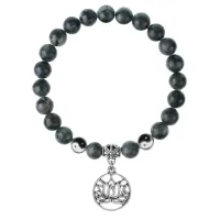 Браслет Лотос (гармония и развитие), Лабрадор 8мм BSP1-19-3013