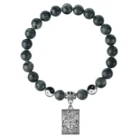 Браслет Таро - Колесо Фортуны, Лабрадор 8мм BSP1-19-3020