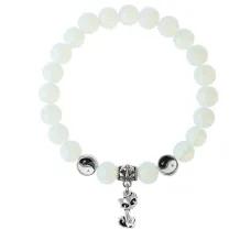 Браслет Кошка (гармония, покой, уют), Лунный камень 8мм BSP1-20-3010