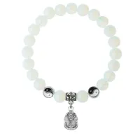 Браслет Фараон (благополучие, процветание), Лунный камень 8мм BSP1-20-3015