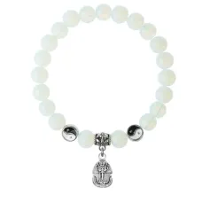 Браслет Фараон (благополучие, процветание), Лунный камень 8мм BSP1-20-3015