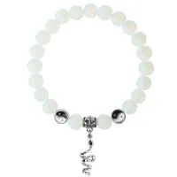 Браслет Змея (мудрость, здоровье, долголетие), Лунный камень 8мм BSP1-20-3017