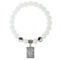 Браслет Таро - Колесо Фортуны, Лунный камень 8мм BSP1-20-3020