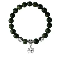 Браслет Лотос (гармония и развитие), Змеевик 8мм BSP1-21-3005