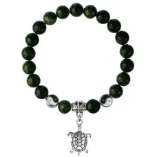Браслет Черепаха (здоровье и долголетие), Змеевик 8мм BSP1-21-3014