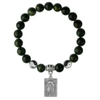 Браслет Таро - Мир, Змеевик 8мм BSP1-21-3019