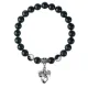 Браслет Дракон (удача, могущество, успех), Черный агат 8мм BSP1-22-3001