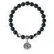Браслет Глаз (от сглаза и порчи), Черный агат 8мм BSP1-22-3007